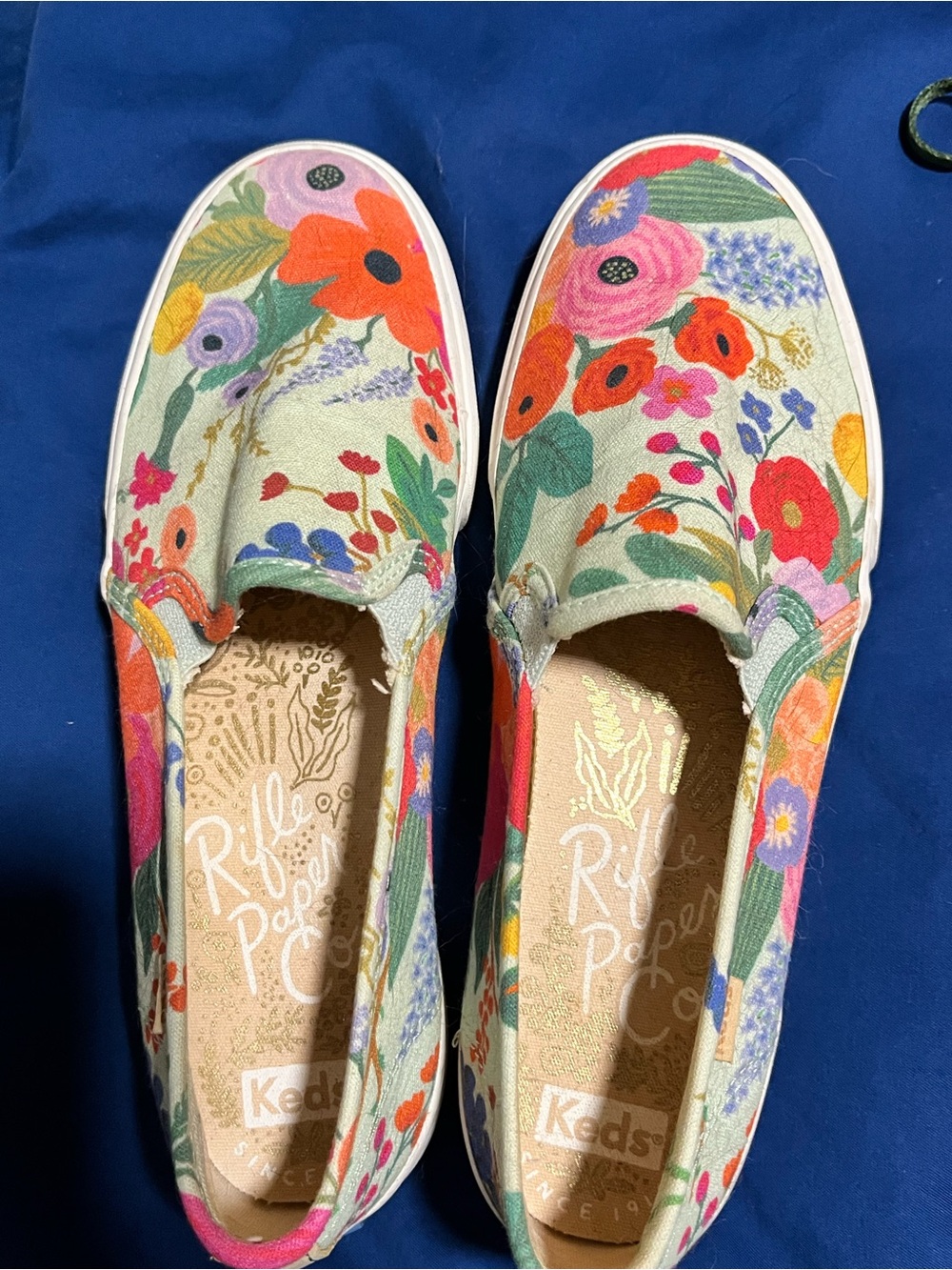 Keds + Rifle Paper Co Slip Ons